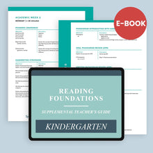Load image into Gallery viewer, Grade 0: Reading Foundations Web-Based Book Supplemental Teacher&#39;s Guide - RFT0 Kindergarten