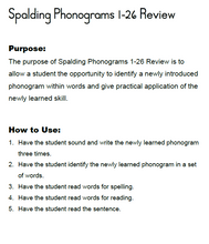 Load image into Gallery viewer, Spalding Phonograms 1-26 Review PAZ