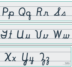 Poster: Spalding Cursive Alphabet Letter Line SCA
