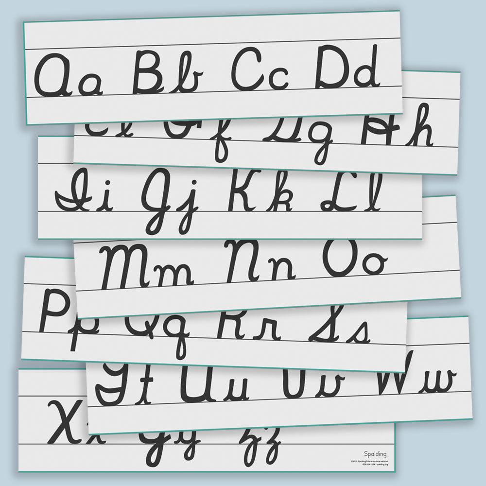 Poster: Spalding Cursive Alphabet Letter Line SCA – Spalding Education