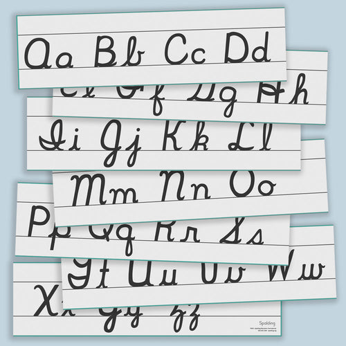Poster: Spalding Cursive Alphabet Letter Line SCA