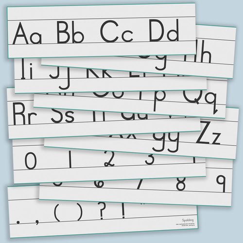 Poster: Spalding Manuscript Alphabet Letter Line SAS