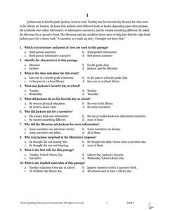 Practicing and Assessing Comprehension - 4th Grade Teacher's Manual and Student Web-Based Book