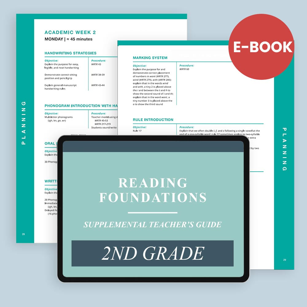 Grade 2: Reading Foundations Web-Based Book Supplemental Teacher's Guide - RFT2 Second Grade