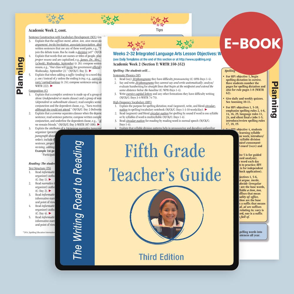 Guide　Spalding　Web-Based　Teacher's　–　Grade　Book　Fifth　Education　Classic　5:　Grade　CTE5
