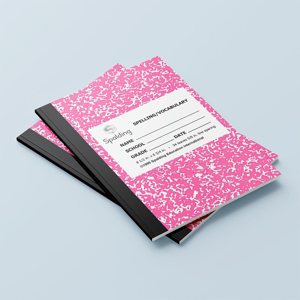 Notebook NB1: Pink Primary Spelling/Vocabulary Notebook – Spalding Education