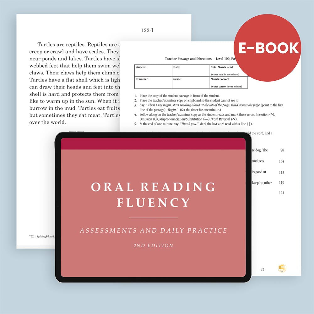 Oral Reading Fluency Assessment and Practice Manual - ORF2E (2nd-6th) Web-Based Book