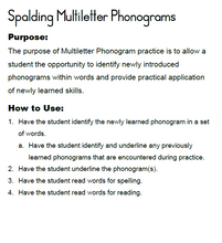 Load image into Gallery viewer, Spalding Multiletter Phonograms PML