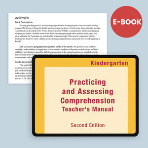 Practicing and Assessing Comprehension - Kindergarten Teacher's Manual and Student Web-Based Book