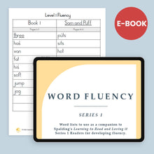 Load image into Gallery viewer, Word Fluency Series 1 Downloadable Resource WF1D