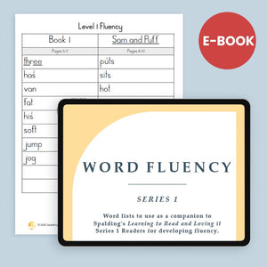 Word Fluency Series 1 Downloadable Resource WF1D